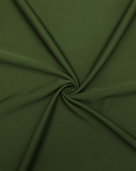 OLIVE GREEN BANANA CREPE FABRIC – Sahni Fabs