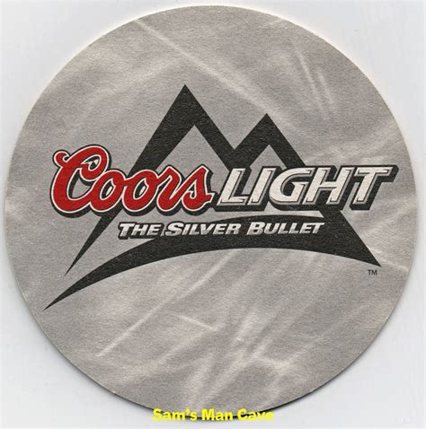 Coors Light Silver Bullet Beer Coaster