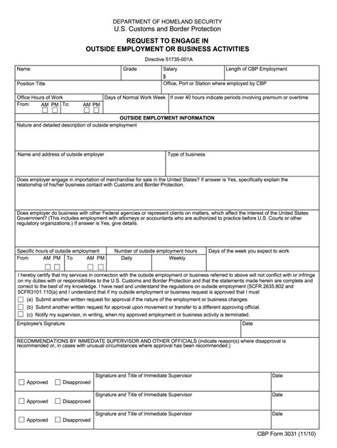 DHS CBP 3031 Form - Fill Online, Printable, Fillable, Blank - pdfFiller