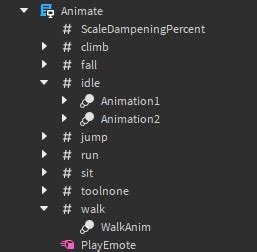 Image result for Roblox Animation Changer Script