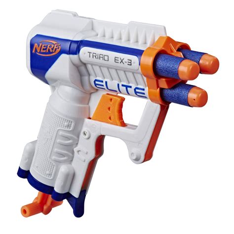 Buy Nerf N-Strike Elite Triad EX-3 Blaster, Ages 8 And Up, Multicolor ...