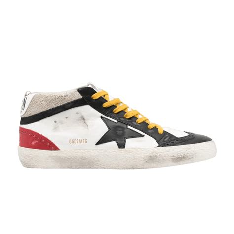 Golden Goose Mid Star Black Red Yellow Price in India | Culture Circle