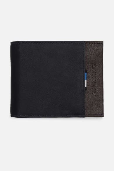 Buy Men Navy Patterned Genuine Leather Wallet Online - 39944253 | Allen ...