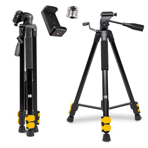 Buy KODAK PhotoGear 62" Lightweight Tripod | Compact 3-Section Flip ...
