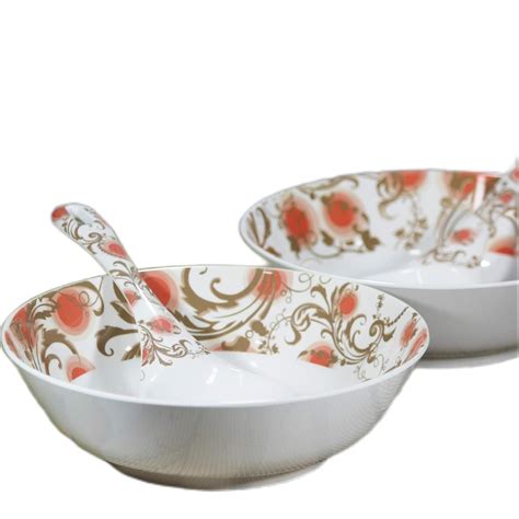 Buy Iveo 100% Pure Melamine Serving Bowl and Spoon Set Ivy Online at ...