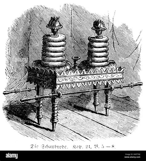 Bread of the presence, Third Book of Moses Chapter 24, Verses 5-8 ...