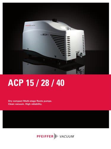 A4 Series - Energy-efficient dry multi-stage Roots process pumps for ...