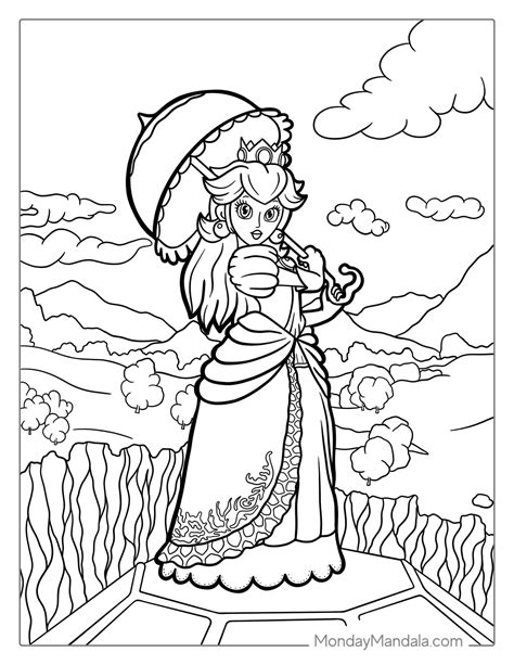 25 princess peach coloring pages free pdf printables – Artofit