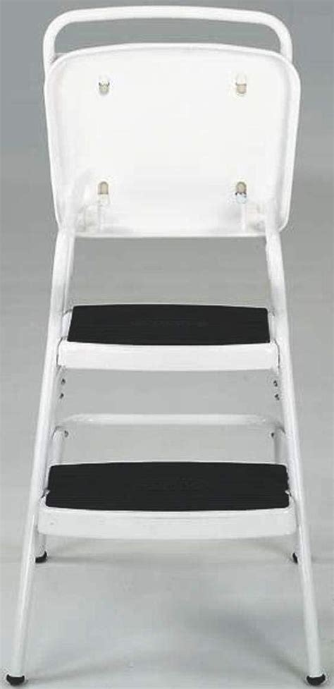 Buy Cosco White Retro Counter Chair / Step Stool with Lift-up Seat ...