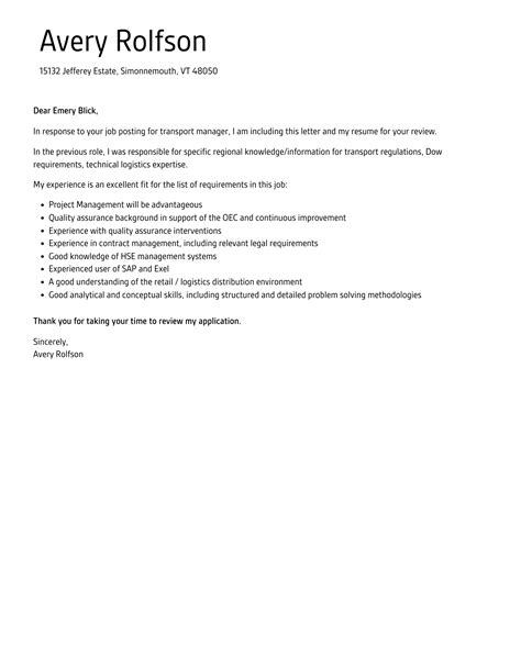 Transport Manager Application Form 的图像结果