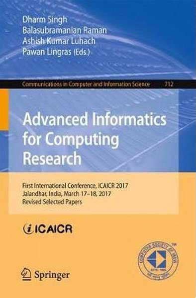 ICAICR-2018, 2nd International Conference on Advanced Informatics for ...