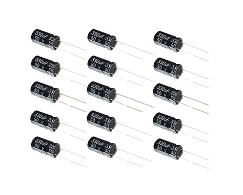 330uF 50V 10X17 +/-20% -40 to +105Ã‚°C 20 PCS Aluminum Electrolytic ...