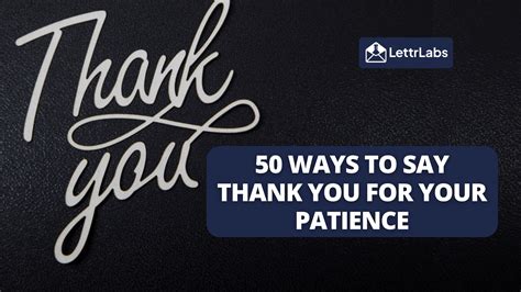 50 Ways to Say Thank You For Your Patient