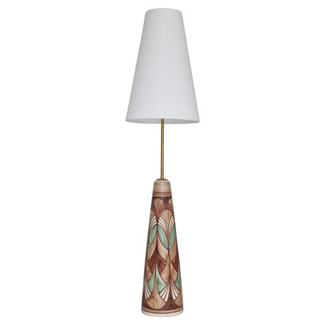 Large Ceramic Floor Lamp by Rigmor Nielsen for Søholm, 1960s, Danish ...