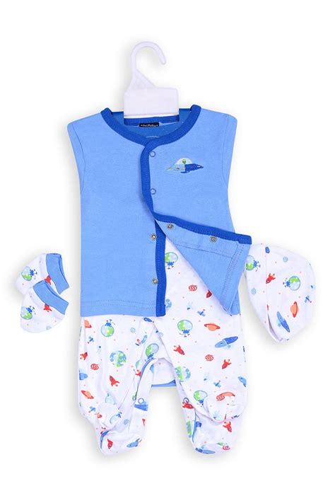One Friday Baby Boys Blue With Multi Color Gift Sets