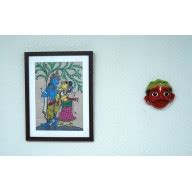 Radha-Krishna | Odisha Pattachitra Painting | A4 Frame | Garuda Life