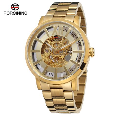 FORSINING Men's Skeleton Automatic Watch – Waterproof Mechanical Movem ...
