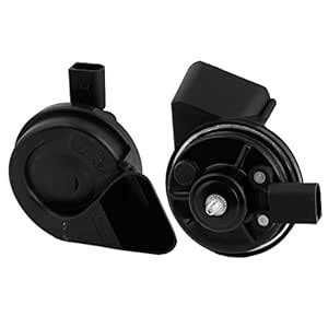 ZHuidjo 2 Pcs Black Metal Snail Shape Compound Horn (SN: 1cb ba0 e1e ...