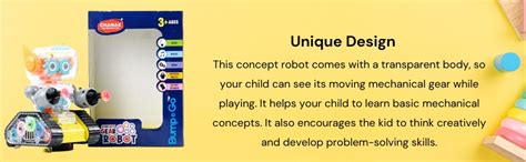 Chanak Gear Robot Car for Kids, Transparent Electric Robot with ...