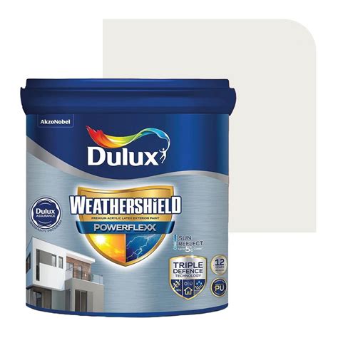 Dulux Weathershield Powerflexx Exterior Emulsion Paint (20L, BRILLIANT ...