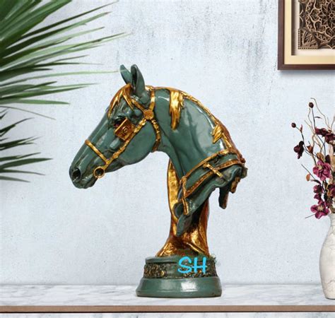 12" HORSE NECK TABLE DECOR-ANUBHNT001 – www.soosi.co.in