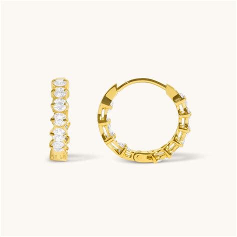 Alba Huggies - 18k Gold Plated – Elinor Jewels
