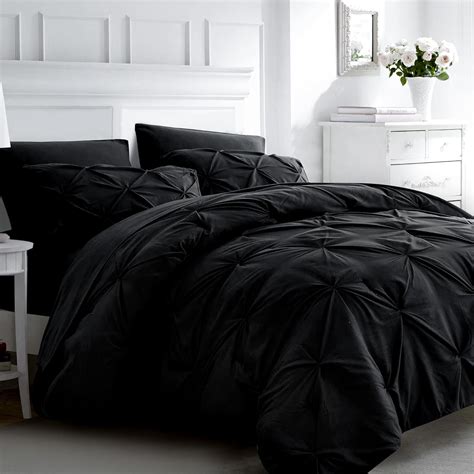 7pc Full Size Comforter Set with Sheets, Pinched Pleat 7 Piece Bed in a ...
