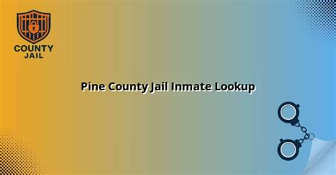 Pine County Jail Inmate Lookup