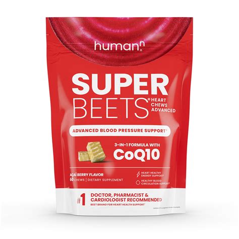 Snapklik.com : humanN SuperBeets Heart Chews Advanced - 100mg Of CoQ10 ...