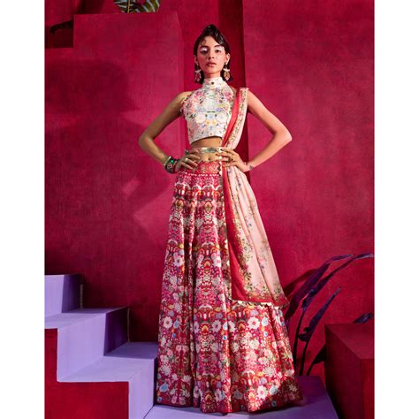 Embroidered Lehenga Set – Limerick by Abirr n' Nanki