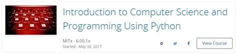 Image result for Computer Science for Python Programming EDX