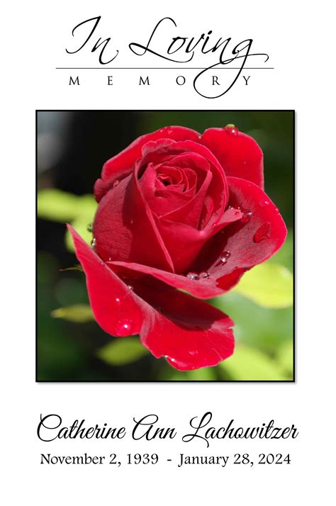 Catherine Lachowitzer Obituary January 28, 2024 - Schoeneberger Funeral ...