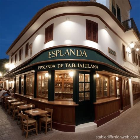 Italian Tavern's Esplanade with Wood and Glass Structure | Stable ...