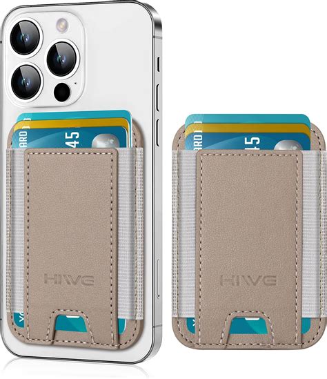 Amazon.com: Phone Card Holder, Premium Leather Phone Wallet Stick On ...