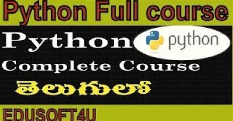 Image result for Python Full Course in Telugu