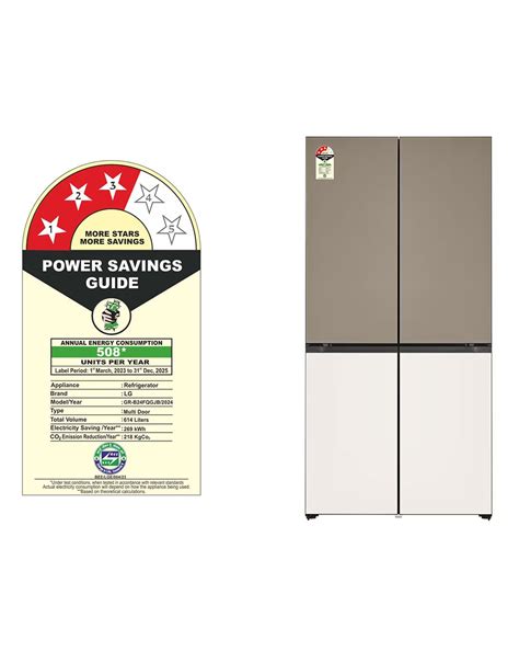 Buy 614L French Door Refrigerator - GR-B24FQGJB | LG IN