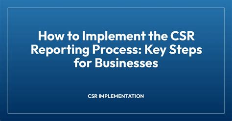 Image result for Steps of CSR