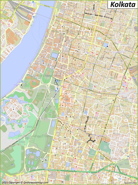 Calcutta City Map