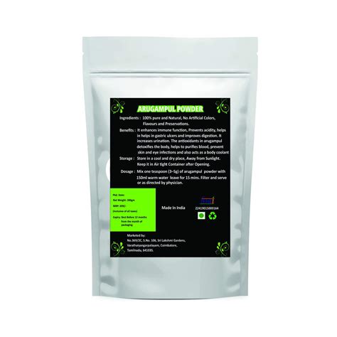 Buy Green Shine Arugampul Powder, 400g Online at Low Prices in India ...