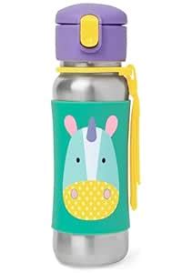 Buy Skip Hop Zoo Stainless Steel Unicorn Straw Bottle, Multicolour, 350 ...