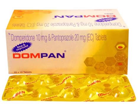 Medley Dompan EC Tablets – Domperidone 10mg & Pantoprazole 20mg ...