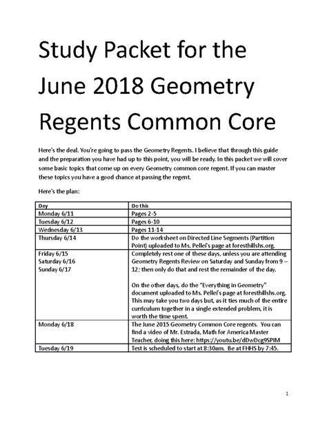 Image result for Geometry Regents Grading Chart