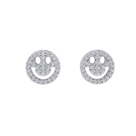 Smiley Moissanite Studs – Meorii