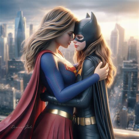 Batgirl and Supergirl (Animated) by DeviantGals on DeviantArt