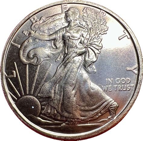 1 Ounce Copper - Walking Liberty Half Dollar Replica - United States ...