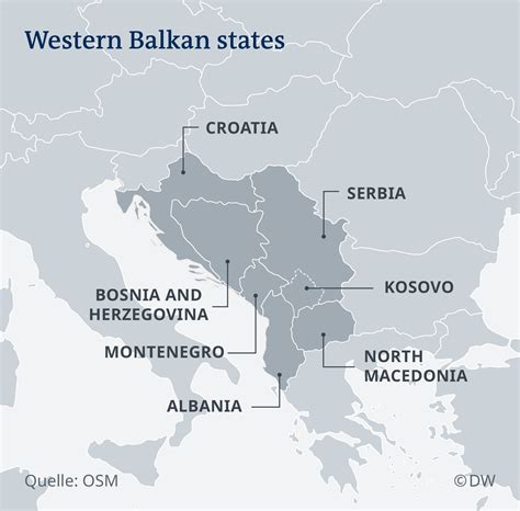 west balkan countries map» Info ≡ Voyage - Carte - Plan