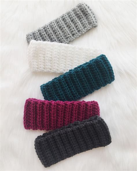 Sparkly ridge crochet headband free crochet pattern – Artofit
