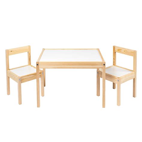 IKEA Children's Kids Table & 2 Chairs Set Furniture : Amazon.in: Home ...