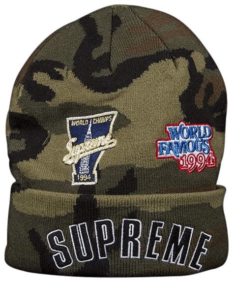 SUPREME NIKE OVAL BEANIE FW26 BLUE CAMO