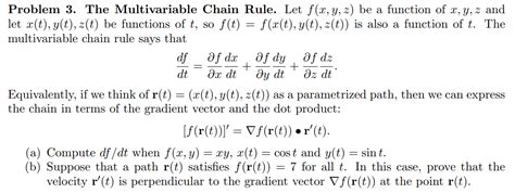 Image result for Multivariable Chain Rule Examples